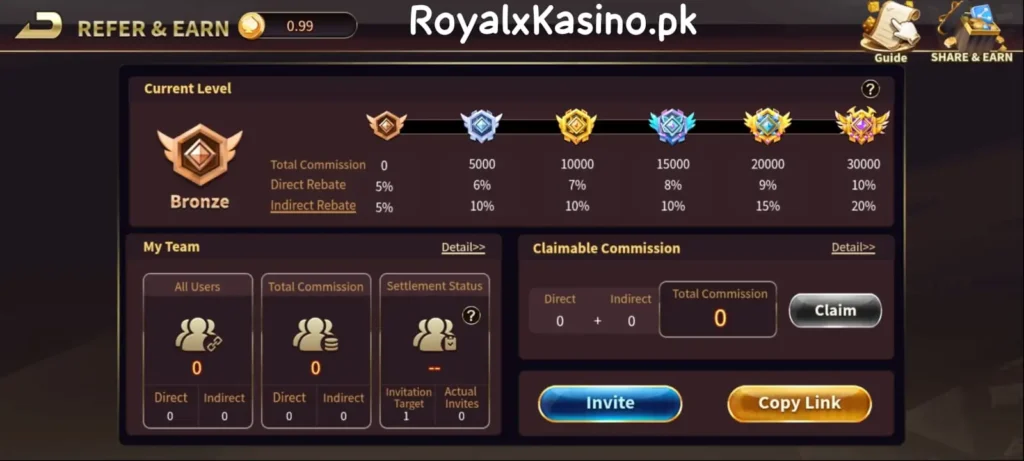 Royal x Kasino App